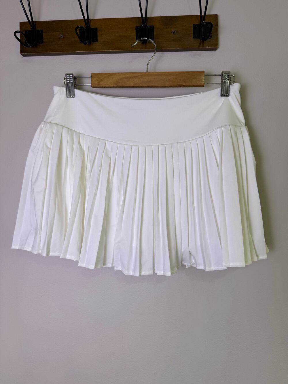 Laura Ashley White Pleated Tennis Skort Skirt Athletic Coquette Large